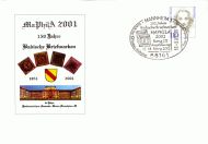 150 Jahre Badische Briefmarke - MAPHILA 2001 - 18.03.2001